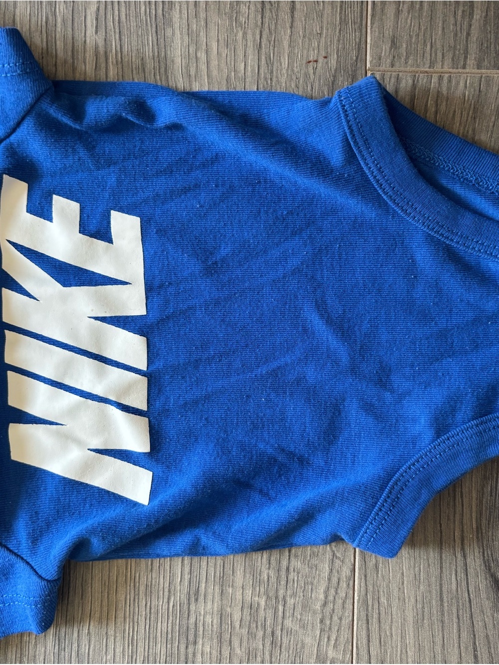 Nike Kids Blue Logo Onsie